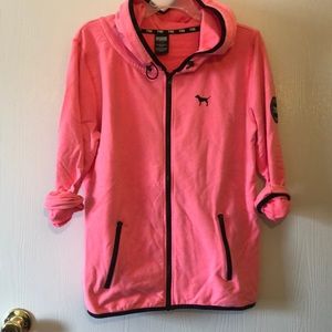 PINK sporty full zip hoodie